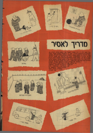 העולם הזה - גליון 1132 - 9 ביוני 1959 - עמוד 20 | מדריך לאסיר ״עוד מעט יהיה זה יותר פשוט להשאיר את הגנבים בחוץ, ולכלוא את האנשים ההגונים בבתי־הסוהר ״,אמר לץ תל־אכיבי כשבוע שעבר, כאשר מכול הידיעות על מאסר