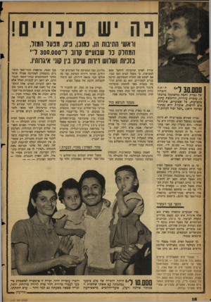 העולם הזה - גליון 1141 - 12 באוגוסט 1959 - עמוד 18 | נ ה יש סיכויים וראשי התיבות הו, כמובן, פיס, מפעל הגזל, המחלק כל שבועיים קרוב ל־ 300.000ד• בזכיות ושלוש דירות שיכון בין קת׳ איגרותיו. 3D.DDDדי !££ של גברה זהבה