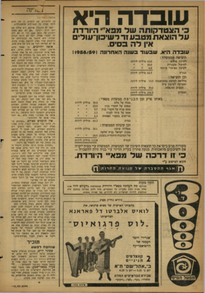 העולם הזה - גליון 1147 - 23 בספטמבר 1959 - עמוד 16 | עובד ה היא כ הצטדקותה ש ל מפא״י היורדת על הוצאת!ונטבע 1ר דש־כון־עולים אין לה בסיס. עו ברה היא. ש ב עו ד ב שנ ההאח רונ ה [1956/591 הוציאה הממשלה : לשיכון עולים