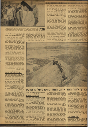 העולם הזה - גליון 1179 - 27 באפריל 1960 - עמוד 12 | מחפשת בעקב נעל־הגומי שלה זיז מתאים בתוך הסלע, לתקוע בו את כף־רגלה. עוד שניה אחת והיא גומרת עם הסיוט הזה. אני מתחיל לקנא בה. אחריה אילנה. זה משהו מענין: היא