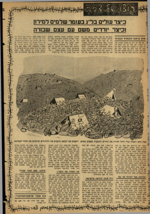 העולם הזה - גליון 1234 - 10 במאי 1961 - עמוד 20 | כיצדשליםבל ״ גבעזמרשלמיםל מי רו ץ ו כי צ ד יו ר די ם איך נראה העתיד הוורוד אף אחד לא יודע על ד,עליה למירון זה התחיל, ואף אחד לא יכול לנחש זה ייגמר, כי החשבון