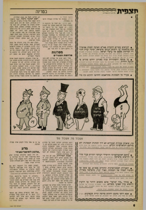 העולם הזה - גליון 1265 - 6 בדצמבר 1961 - עמוד 6 | במדינה • הערבים עשויים להעלות באו״ם תביעה לנזנות אפוטדו־פוס בינלאומי על הדבוש הערבי בישראל, ומינוי ועדת חקירה לבדיקת מצבם •טל ערביי ייטראל. המשלחת הישראלית