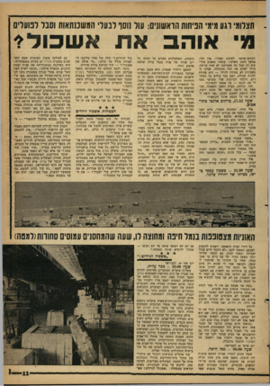 העולם הזה - גליון 1276 - 21 בפברואר 1962 - עמוד 11 | תצלומי וגע מימי הכיתות הראשונים: עוד נוסו לבער׳ המשכנתאות שנד רטערים מי אוהב את א שכולי הכניסו אותנו לשיכון ואמרו, :אין דבר, במשך הזמן תשלמו.׳ עכשיו פתאום