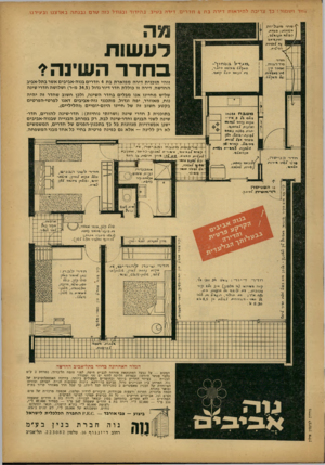 העולם הזה - גליון 1345 - 19 ביוני 1963 - עמוד 22 | *.׳י ן״״^ייייין ל,״ין^יויז4׳ 1- גזור ו ש מו ר! כד צריכה להיראות דירה בת 4חדרים. דירה בטיב. בהידור ובגודל כזה טר ם נ בנ ת ה בארצנו ובעירנו. ^ ו) תי כזננ ליו ר ג