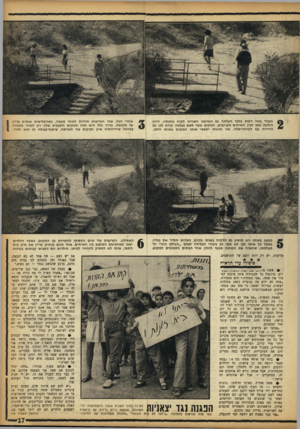 העולם הזה - גליון 1366 - 13 בנובמבר 1963 - עמוד 17 | כעבור כמה דקות בלבד העלתה גם הפרוצה השנייה לקוח בחכתה, והיא הולכת אתו לבין השיחים הקרובים, המקום אשר לשם נעלמה קודם לכן גם הידידה עם לקוחה־שלה. שני הזוגות