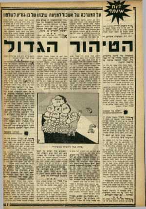 העולם הזה - גליון 1370 - 11 בדצמבר 1963 - עמוד 7 | ער המעונה שר אשכור למניעת שיבתו שר בן־גוויון דשרטוו ך • וח נושכת, קרירה, בחלונות הגבוי הים. אין זו הרוח שבשיר העממי ממלחמת תש״ח, גם לא הרוח החורפית שאילצה