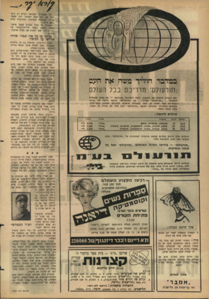 העולם הזה - גליון 1440 - 14 באפריל 1965 - עמוד 2 | זהו האבסורד העתונאי הקיים רק בישר ^ :אין דבר קשה ומסובך יותר מאשר עבודה עחונאית שיגרתית המתרכזת סביב נושא חיובי. אבסורד זר, קיבל בשבוע שעבר אישור בפעם נוספת,