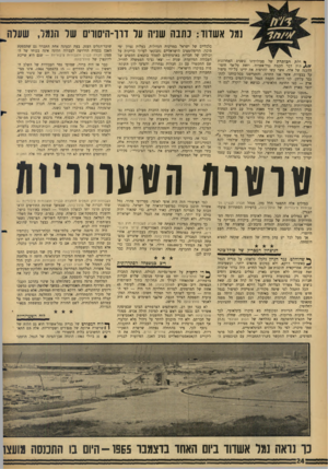 העולם הזה - גליון 1475 - 8 בדצמבר 1965 - עמוד 24 | נעל אשדוד: נתנה שניה על דוו־היסווים שר הגמד, שעלה כלכליים של ישראל במדינות הגדולות, בעלות יסיון •מי מוכר. הדיפלומטים הישראליים נתבקשו לערוך בדיקות על יכולתן של