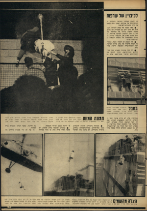 העולם הזה - גליון 1484 - 9 בפברואר 1966 - עמוד 13 | רניבו״ן שד שונות של מנגנון השלטון המקומי, התקיימו מ־תרומותיהם של אזרחים, ועסקו בהם כמעט אך ורק מתנדבים־ללא־שכר. • באין מעמד של ממש לשרותי הכבאות, לא ניתנו להם
