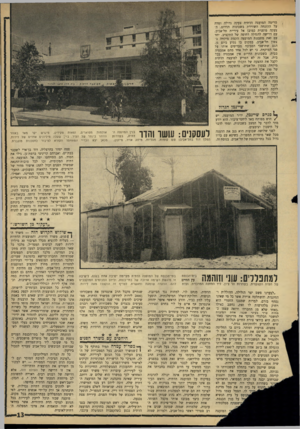 העולם הזה - גליון 1492 - 6 באפריל 1966 - עמוד 13 | מרימה המועצה הדתית צעקה גדולה ומרה על ההזנחה השוררת בשכונות הדרום. הצעקה מופנית כמובן אל עיריית תל־אביב, עם דרישה להגדלה דחופה של התקציב. יחד עם זאת מתכננת