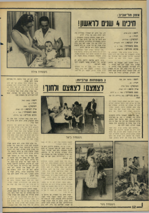 העולם הזה - גליון 1507 - 20 ביולי 1966 - עמוד 12 | צפזן תל־אביב: חיכינו 4שלם לראשון! השם הגיל.32 : :חיים אילת. המק צו ע: עורך־דין. ארץ המוצא מצב משפחתי: מקום מגורים: :יליד הונגריה. נשוי .1 + חל-אביב. שנים, אחרי