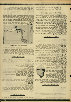 העולם הזה - גליון 1521 - 26 בינואר 1966 - עמוד 27 | אריה בן*אלי?£זר (גח״ל) :ההבדל הוא בכן שהוא מתפלל לאלוהים, ואתה מתפלל לנאצר. אורי אבנרי: אני לא מתפלל בכלל. אני מתנגד לתפילה מכל סוג שהוא. לא מפני הרע שבתפילה,