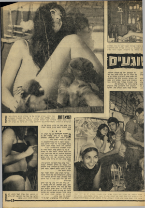 העולם הזה - גליון 1559 - 19 ביולי 1967 - עמוד 15 | מ כל־מיני צעירות יוצאות־דופן. כל מיני רקדניות, ים, וחשפניות, וכן כל מיני פקידות. חלק מהקולקציה את פתיחתו של הדיסקוטק המקורי ביותר בארץ. כל המסובים, יחד עם