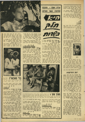 העולם הזה - גליון 1564 - 23 באוגוסט 1967 - עמוד 19 | נוער עולה, המגיע מהאונייה לבית־נוער בירושלים, עובר שם את קשיי ההסתגלות לארץ. ורק לאחר מלחמת השיחרור הופכים הנערים לצברים גמורים. הסרט נגמר ועל המסך מופיעים