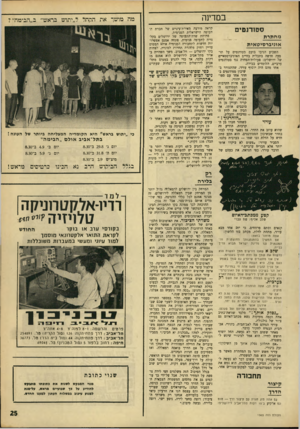 העולם הזה - גליון 1565 - 30 באוגוסט 1967 - עמוד 25 | במדינה ססודנטיס מ ח תי ת אוני ב ר סי ט אי ת השבוע הגיבו בזעם סטודנטים על תופעה חדשה בתכלית בחיים האוניברסמאיים של ירושלים: פעולות־הפחדה נגד סטודנטים ערביים,