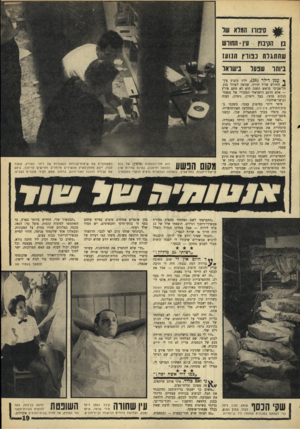 העולם הזה - גליון 1572 - 16 באוקטובר 1967 - עמוד 19 | ^ סינורו ח8רא של בן החיבוץ וויו החורש שהתבדה נמרץ הנועז ביותר שנעל בישראל ך?{מן די ל ר 2 8יליד קיבוץ עין־ ^ החורש שליד חדרה, שניסה לשדוד בנק תל־אביבי בראש השנה