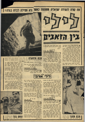 העולם הזה - גליון 1573 - 23 באוקטובר 1967 - עמוד 25 | מה קורה לצעיוה ישדאלית ממוצעת כאשר היא מטיילת לבדה בגדה? ך* ישראלים ככר התרגלו לשטחי־הכי־ ( \ בוש ולירושלים העתיקה — אבל האם תושבי־הגדד. התרגלו לישראליות?