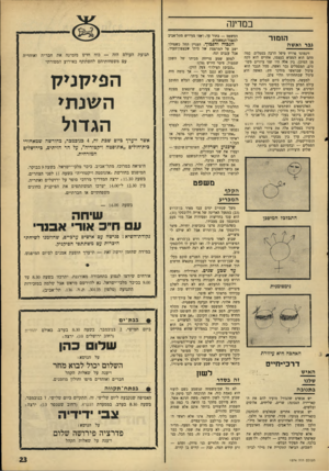 העולם הזה - גליון 1574 - 1 בנובמבר 1967 - עמוד 23 | במדינה הומור גגד וא שה זיגמונד פרויד טיפל הרבה בסמלים. כמד, מהם הוא המציא בעצמו, אחרים הוא לקח מן המוכן, .בין אלה היו שני ציורים פשוטים, המסמלים גבר ואשה. סמל