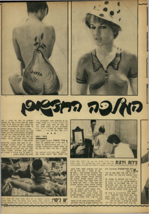 העולם הזה - גליון 1605 - 5 ביוני 1968 - עמוד 23 | הם גם שימושיים מאוד. לתשומת־לב המועצה למניעת תאונות דרכים: תמרור מצוייר על גופה של נערה עשוי למשוך יותר תשומת־לב, ולכן גם ולמנוע תאונה. הוכחות?! הסתכלו נא