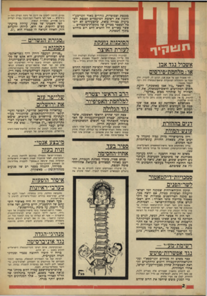 העולם הזה - גליון 1619 - 11 בספטמבר 1968 - עמוד 2 | צעד ראשון בכיוון זה היה כאיסור הופעתם של הרמטב״ל, חיים בר-לב, ושל אלוף עזר וייצמן, על בימת ״קלידוסקופ״.