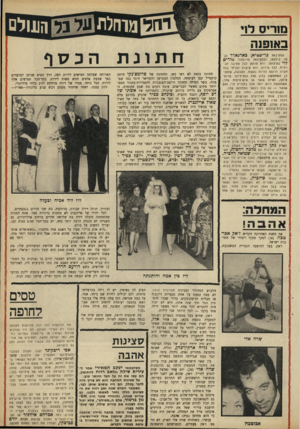 העולם הזה - גליון 1636 - 8 בינואר 1969 - עמוד 29 | מנו־יס ל1 באופנה כריסטיאן בארנארד נגופסטיבאל פרופסור מוריס פטטיבאל מר כיסעם, לוי בעיצו מו. הוא מוז מן לכל מסיבה חברתית, לנ ל אירוע. היא קי שוט הכרחי בכל חברה