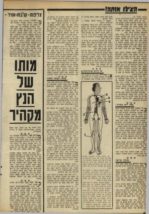 העולם הזה - גליון 1645 - 12 במרץ 1969 - עמוד 22 | מרסיסי הרימון נפגעו כמה משרי־הממשלה• אחת מהן היחד. גולדה מאיר. היא נפגעה מרסיס ברגלה. כתוצאה מכך היד, צורך לשים את רגלה בגבם. … קיימת אסכולה אחת המאמינה ש ממה