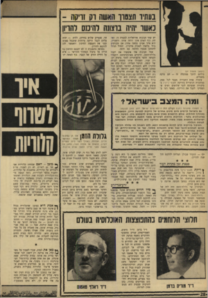 העולם הזה - גליון 1677 - 22 באוקטובר 1969 - עמוד 32 | והשנייה, הוא אינו אטים במאה אחוז: אם מכניסים נוזל כלשהו לשקיק מדקרון, יתחיל הנוזל להסתנן מבעדו החוצה עם הזמן. שתי תכונות אלו איפשרו את ייצור גלולת־הזמן. …