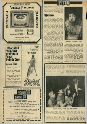 העולם הזה - גליון 1688 - 7 בינואר 1970 - עמוד 41 | להט וכנות הסטודנטים החובבים העושים מלאכתם במקצועיות. דוגמה: הסטודנט עמיאל שוץ אשר בעזרת זנב המחובר לחלק הקדמי של גופו, הינו התאווה. הוא יוצר דמות משעשעת ללא