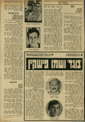 העולם הזה - גליון 1703 - 22 באפריל 1970 - עמוד 16 | בין אלה האחרונים התבלטו רשימותיהם של יורם שדה, בנו של מפקד הפלמ״ח יצחק שדה, סטודנט באוניברסיטה העברית בירושלים, ושל יואל מרכוס, הכתב המדיני של הארץ, שהיה ידוע
