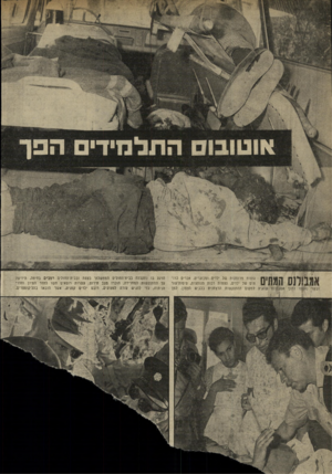 העולם הזה - גליון 1708 - 27 במאי 1970 - עמוד 14 | 1 1 9 1 0 \ 1ח גופות מרוסקות של ילדים ומבוגרים, אברים כרו־ תים של ילדים, עצמות רכות מנותצות, פיסות־עור ובשר נאספו לתוך אמברלנס שהגיע למקום ההתנקשות הרצחנית