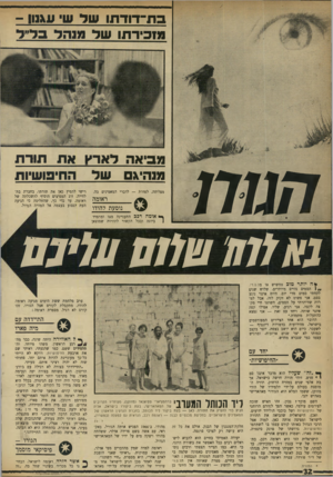 העולם הזה - גליון 1723 - 9 בספטמבר 1970 - עמוד 32 | 1הסמים נהיים מיותרים. שלוש שנים לקחתי סמים מדי יום. היום אינני נוגע בסם. אני פשוט לא זקוק לזה. אבל למרות שוויתרתי על הסמים, השתנו חיי מקצה לקצה. אני רגוע,