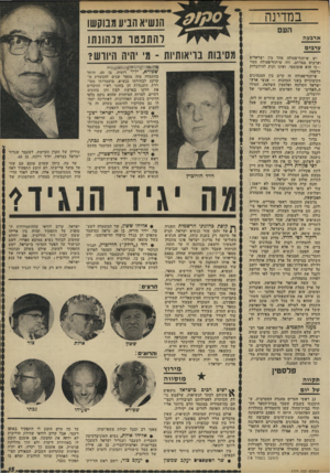 העולם הזה - גליון 1773 - 24 באוגוסט 1971 - עמוד 15 | משה דיין גילה את קלפיו, נשא נאום בו היתווה את המדיניות האמיתית, ה״ בלתי־מבוטאת, של ממשלת גולדה מאיר (ראה הנדון) .מטרתה: צירוף־קבע של השטחים המוחזקים לישראל,