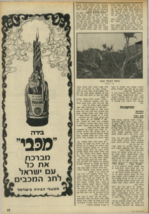העולם הזה - גליון 1789 - 15 בדצמבר 1971 - עמוד 27 | זה כל מה שנותר ממושב של תנועת פועלי אגודת-ישראל. מושב שמנה עם הקמתו, בשנת ,1950 שמונים משפחות.