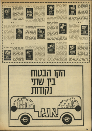 העולם הזה - גליון 1802 - 14 במרץ 1972 - עמוד 36 | תמשך להתנהג נדייק גניו שהתחלת, ותזכח לחערגח לה אתה מצנ ח. יגור שי* נעולם מקום לייחד מאדם מוצלח אחד ושחצלח- תם של אחרים אינח מייקח לך גפי שאתח יד במרס - חושב.