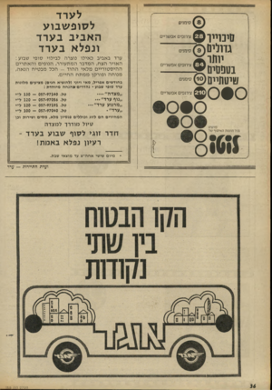 העולם הזה - גליון 1808 - 25 באפריל 1972 - עמוד 36 | סימנים סיכוייו גחלים()9 יותר)*/ צירופים אפשריים סימנים בטפסים^ טיטתייס בכל ת חנו ת האיסוף של לערד לסופ שבוע האביב בערד ונפלא בערד ערד ב א בי ב כ אי לו נוצ רה ל