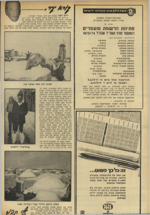 העולם הזה - גליון 1847 - 24 בינואר 1973 - עמוד 2 | ה 17כני ! 1נ 7ב 1 ! 1וכנ 171 גי 7י\£/רא 7 מזכירות לימודי הסמכה מדור רישום וקבלת מועמדים מודיע על פתיחת הרשמת מועמדי היום השני בשבוע הוא היום ״הבוער״ במערכת. זה