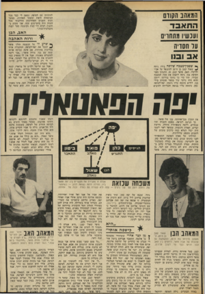 העולם הזה - גליון 1847 - 24 בינואר 1973 - עמוד 29 | המאהב הקודם התאבד ועכשיו מתחרים על חסויה אב וב1ו להתחתן עם לטיפה. נמאס לי כבר מכל המשפחה הזאת ומשתי האחיות. במשך חמש השנים האחרונות הזדקנתי מכל העסק הזה