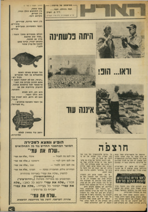 העולם הזה - גליון 1870 - 4 ביולי 1973 - עמוד 3 | והשמוק הזה פראג׳ ,כן, ראש־עירית ימשיכו ככה ונעשה אותם ראשי עיריות בית־לחם, אנחנו מביאים לו את העיתו בירדן, לא כאן, ושמה הם יכלו לדבר כל נאיות מחו״ל, ככה לביקור