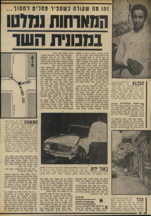 העולם הזה - גליון 1894 - 19 בדצמבר 1973 - עמוד 18 | זהו מה שקודה נשסניו מחרים רחשו... המארחות נמלטו צבי פולטרוק, נהג מכו־ 111 ¥1171 הפורד־קורטינה נית ח 11 111 בה התנגשה מכוניתו של השר ספיר. הצעיר בן ה־ 24 נפצע