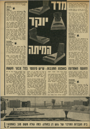 העולם הזה - גליון 1910 - 9 באפריל 1974 - עמוד 27 | — הביטוח־ד,לאומי יכסה את כל !הוצאות הקבורה. גופתו תועבר לחולון ככבוד הראוי, תמומן!במקום מרוחק, שהגישה אליו קשה. אבל מה קורה כשרוצים מקום טחב יותרו בדיוק כמו
