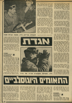 העולם הזה - גליון 1917 - 29 במאי 1974 - עמוד 17 | פלמ״ח. דדו הפד להיות מיום עלייתו לארץ עיים שהינחו את בר-לב בבחירתו, החלו לחבר קיבוץ, תחילה בשער-העמקים, אחר -לשונות רעות ללחש, כאילו יחסי החברות כך בעמיר, משם