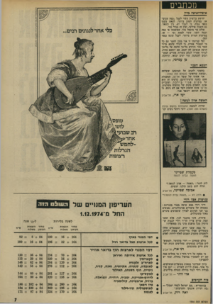 העולם הזה - גליון 1944 - 4 בדצמבר 1974 - עמוד 7 | מכ ת בי ם איפה־ואיפה בדין יהושע בן־ציון עשוי לקבל ״כהה שנים״ או, בהיקרה הטוב ביותר, לצאת בקנס כספי גבוה. כי לגביו יש, בין השאר, גם חשבון פוליטי, ואין זה בגדר