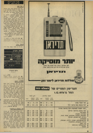 העולם הזה - גליון 1945 - 11 בדצמבר 1974 - עמוד 8 | מכתבים 1מול 629 בלי לגעת בוויכוח איזה שיטת בחידות יותר טובה, זו שנהוגה בבריטניה ׳או זז שבישראל (העולם הזה ,)1939 אני רוצה להביא לתשומת ליבכם שתי טעויות