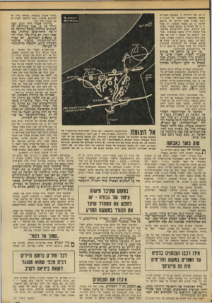 העולם הזה - גליון 1951 - 28 בינואר 1975 - עמוד 33 | טי )34-של דיוריזיה .7הטנקים המצריים נמצאו בארבעה ריכוזים; 21 הנזסלינים רוכזו בעורף קצהו הדרומי של מיתחם חטיבה 11 וכן בקצהו הצפוני; 17 טנקי טי־ 34 של חטיבה ( 16