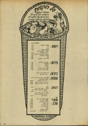 העולם הזה - גליון 1962 - 9 באפריל 1975 - עמוד 5 | 3.10 1.60 1.10 1.80 עגבניות מעולות גזר כרוב תפוא״ד חדשים תפוא״ד חדשים ארוזים 2.05 (אריזה צהובה) תפוא״ד ארוזים (אריזה אדומה) 1.65 1.40 תפוא״ד בתפזורת ולנסיה —
