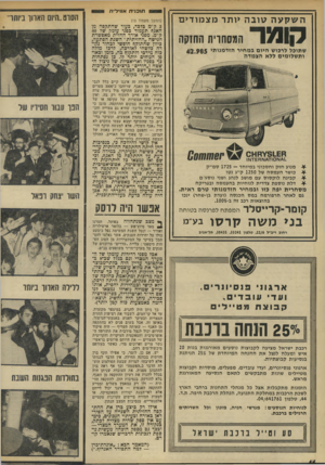 העולם הזה - גליון 1971 - 11 ביוני 1975 - עמוד 46 | תוכניות אהילית השקעה טו ב ה >ותר מצמוד>ם קומו־ המסחרית החזקה שתוכל לרכוש היום במחיר הזדמנותי 412.985 ותשלומים ללא הצמדה (המשך מעמוד )15 3ק״מ בלבד, כעוד שהתקפה