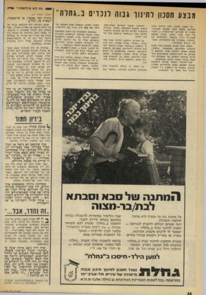 העולם הזה - גליון 1974 - 2 ביולי 1975 - עמוד 46 | 1״זה לא מ״דדומה!״ יייין מבצע חסכון לחינוך גנוח לנכדים ב״גחלת על מבצע חסכון חדש לחינוך גבוה לנכדים, מתנת סבא וסבתא לבוג/בר־מצווה או לאירועי ימי־הולדת — הוכרז