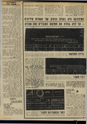 העולם הזה - גליון 1978 - 1 באוגוסט 1975 - עמוד 20 | (המשך מעמוד )19 היא כיסוי חחוב שלקח רבינוביץ, ראש־העיריה, כדי לשחרר את מחוז תל־אביב מן החובות הללו, המונעים כל פעולה תקינה שלו. רבינוביץ נאלץ לפתוח במיבצע