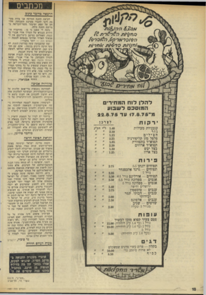 העולם הזה - גליון 1981 - 20 באוגוסט 1975 - עמוד 10 | מכתבים הרעשה כחומר כתוב ״//מ14ת>*7ח טלוויזיה אמיצה ל ה לן לו חהמ חי רי ם ה מו סכםלש בו ע מ־ 17.8.7 5עד 22.8.75 ירקות עגבניו ת מעולות גז ר חצילים פלפל מזן