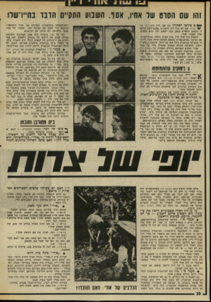 העולם הזה - גליון 2009 - 3 במרץ 1976 - עמוד 20 | 1הו שם הסוט שד אחיו, אסו. השבוע התקיים הונו בח״דשרו 1 1 1 1 1י 1 1 1 0סירטו האחרון של אסי דיין הוא יופי של * 7צרות. אסי לא יכול היה לדעת בי מטבע־לשון חדשה זו